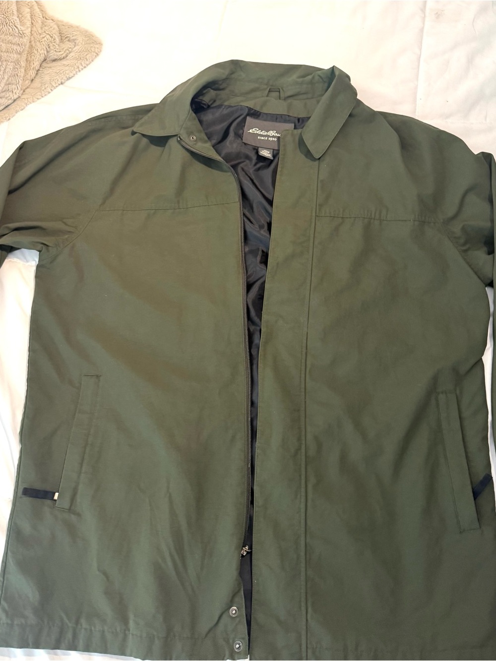 Eddie Bauer Olive Lightweight Shirt Jacket